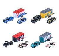 Racing Auto 2 ks s přívesem Deluxe, 4 druhy